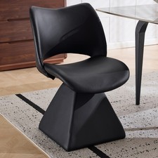 Drehstuhl Schwarz Kunstleder