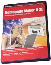 Homepage Maker 6 SE - Webseiten professionell gestalten Windows PC Neuwertig