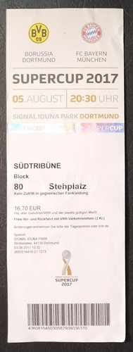 Ticket supercup 2017 - ticket, 5.8.2017