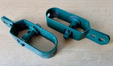 2 Drahtspanner grün verzinkt,  beschichtet  100mm länge