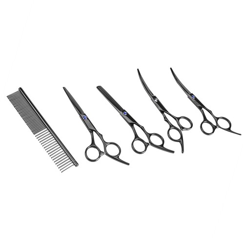 7pcs pet grooming schere kit - 7pcs,