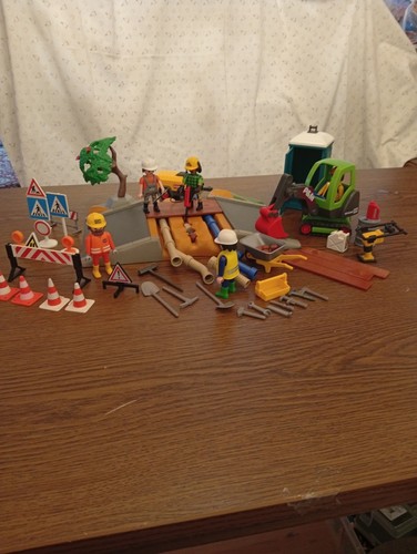 Playmobil baustelle straße - baustelle,