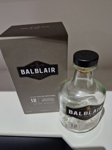 Balblair scotch whiskey leere - whiskey,