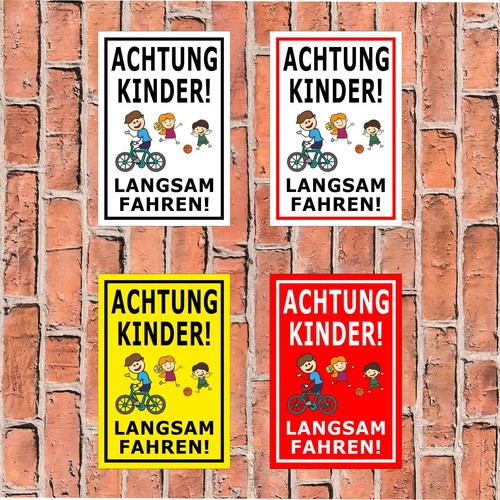 Schild spielende kinder - -,