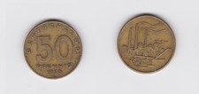 50 Pfennig Messing Münze DDR