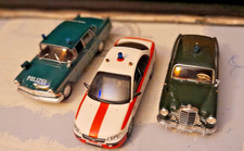 Konvolut Modellautos 1:43 - drei Modellauto POLIZEI, 2xOpel und 1 x MB - ATLAS-