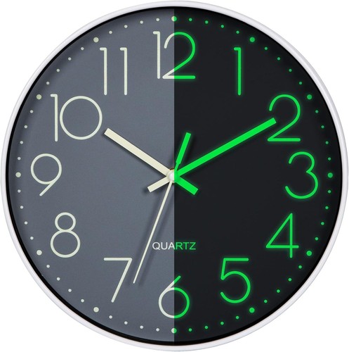 Moderne leuchtende wanduhr - leuchtende,