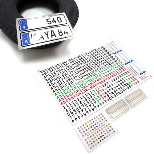 Simulation license plate diy - simulation,