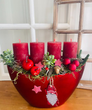 Adventskranz Rot