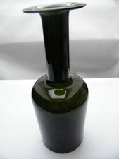 Holmegaard Vase oliv grün