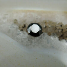 Echter schwarzer Diamant rund Brillant Schmuck Edelstein Fasserstein 147