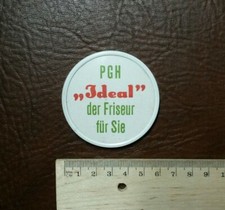 Werbung DDR Spiegel Werbespiegel PGH Ideal Friseur Reklame Werbemittel vor 1989