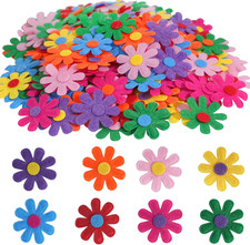 200 Filzblumen Stoffblumen