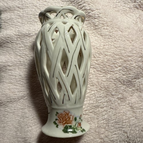 Vase porzellan mit rosenmuster - mit,