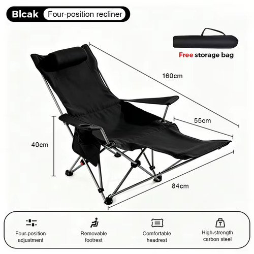 Klappbarer camping liegestuhl - klappbarer,