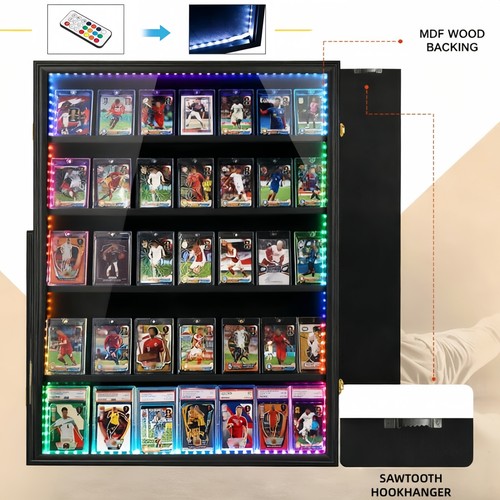 Led acryl vitrine sportkarten - acryl,