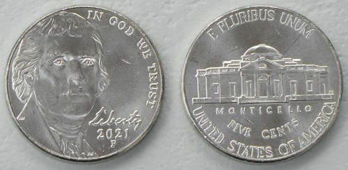 Usa cents nickel 2021 unz - 2021, unz.