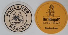 Paulaner, München - Bierdeckel "Münchner Stubn - Kir Royal?"