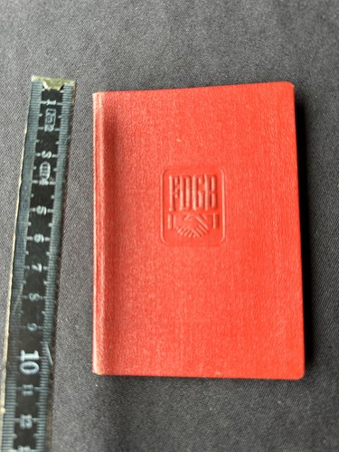 Altes fdgb mitgliedsbuch - fdgb,