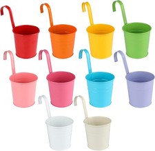 10 x Hängetopf bunt