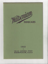 Watsonian 1922 sidecars all