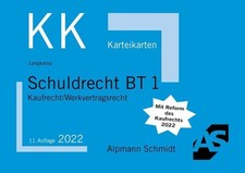 Karteikarten Schuldrecht BT 1: Kaufrecht / Buch Alpmann Schmidt Verlag