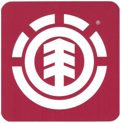 Element skateboard sticker rot - skateboard,