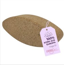 Yoga Block  "Egg" 305x120x75mm aus Naturkork für Asanas Pilates Gymnastik