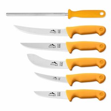 HESTENBERG Solingen Germany 6-Teiliges Profi Metzgermesser Set 5000