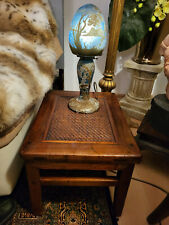 Chinesische Ulme & Ratan Couchtisch,Beistelltisch,Opiumtisch