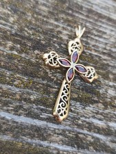 Red Garnet Cross 8karat
