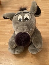 Uli Stein DIMO Plüsch Maus sitzend 22 cm Vintage 1985 Grau Stofftier top ? 