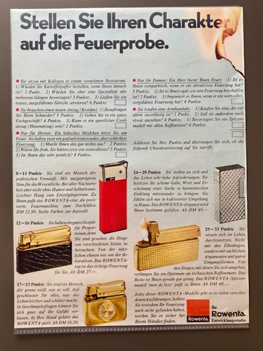 Rowenta feuerzeug charakter - feuerzeug,