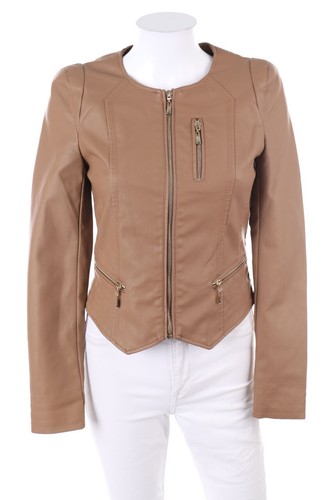 Zebra faux leather jacket - zebra,
