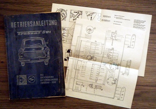 Betriebsanleitung trabant 601 - trabant,