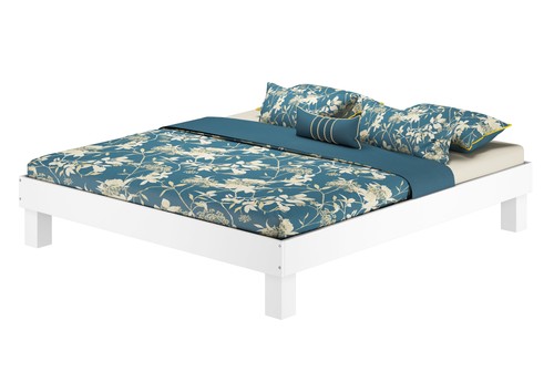 Waschweißes doppelbett - ,