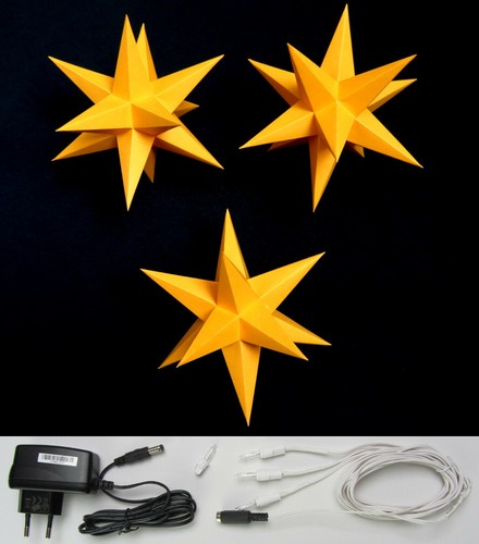 Adventsstern kleine - 3d, 3x