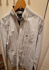 Hemd Herrenhemd Claudio Campione neu ungetragen Gr. M Farbe Weiss kariert