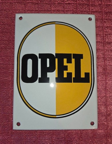 Opel emailschild 14x10 cm - emailschild, ca.