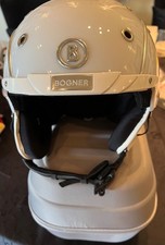 BOGNER DAMEN SKI HELM WEISs  MIT HARTBOX EDEL * WIE NEU *