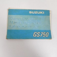 Suzuki GS 750 Fahrerhandbuch