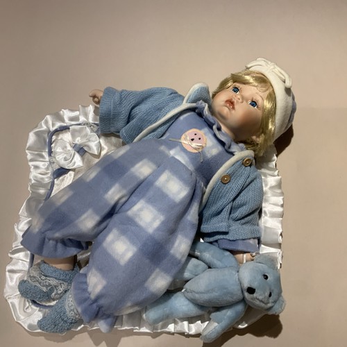 Babypuppe porzellan 60 cm - 💙babypuppe,