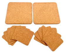 14 Korkuntersetzer eckig Set