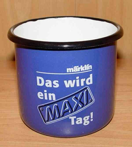 Blechtasse märklin email - blechtasse,