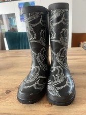 Next, Gummistiefel, Größe 2, Größe 33, T-Rex Skelette, Dinosaurier