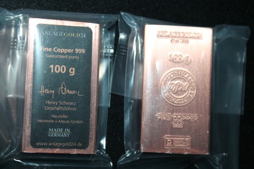 100 kupferbarren 0 999 - 100,