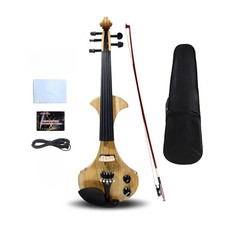 4/4 Full Size Electric Violin Solid wood Violin kit Ebony Fittings with Bow Case