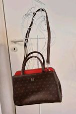 Tasche braun orange Umhängetasche Schultertasche Handtasche Henkeltasche