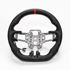 Vollleder flach Sport Lenkrad Fit 2015-2023 Ford Mustang mit beheizten