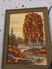 3 Bernsteinbilder mit Rahmen